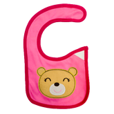 Pink Bear Bib